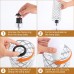 Crystal Touch Control Table Lamp, Decorative Modern Nightstand Lamp with 3-Way Dimmable, USB-C+A Ports for Home, Bedroom, Living Room (2 Set) - GA-CTL-USB-2 